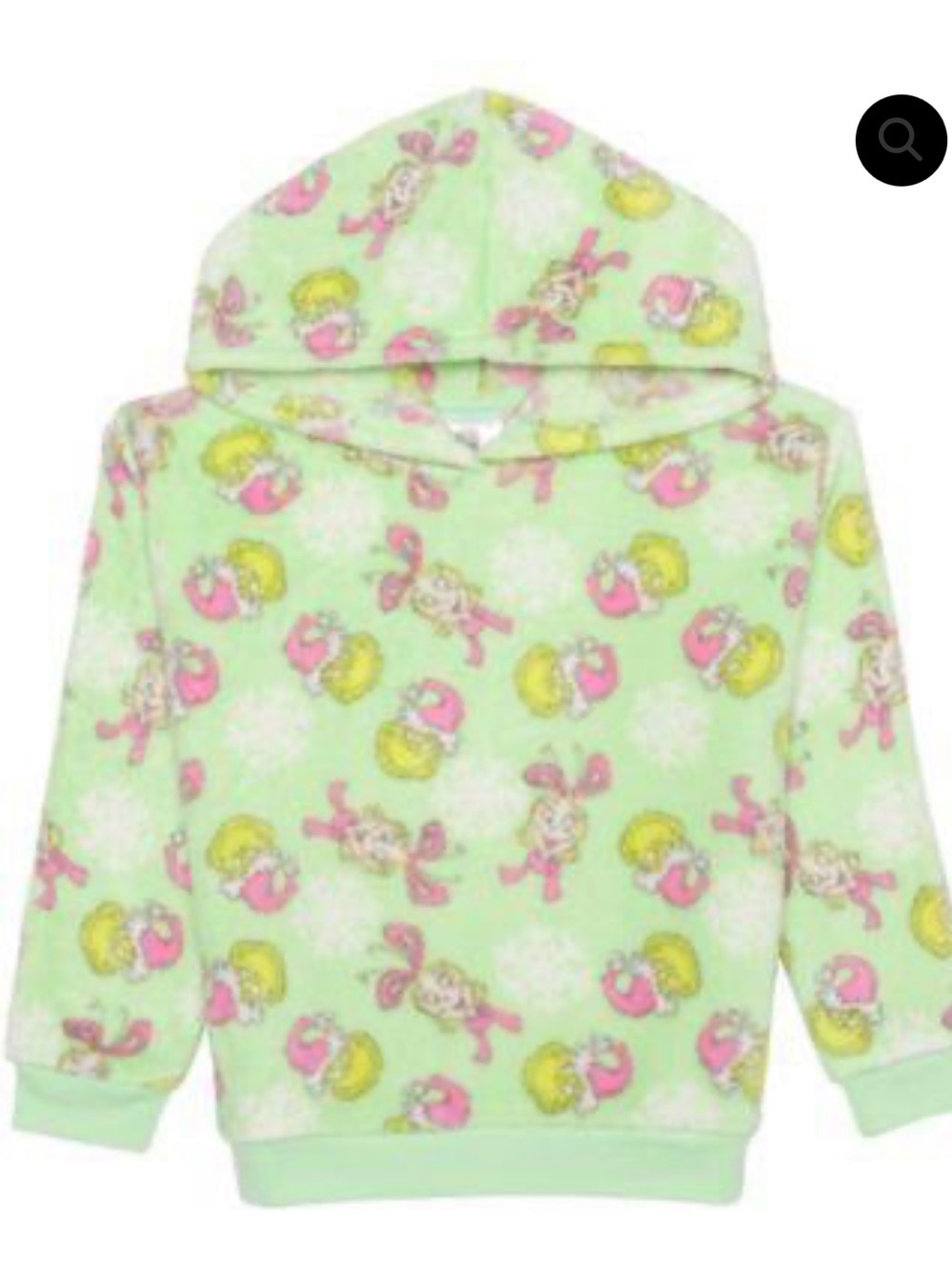 NEW The Grinch Girls Plush Hooded Pullover